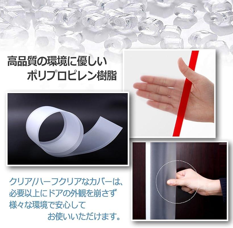 ドア隙間カバー指はさみ防止赤ちゃん子供ペットクリア_4