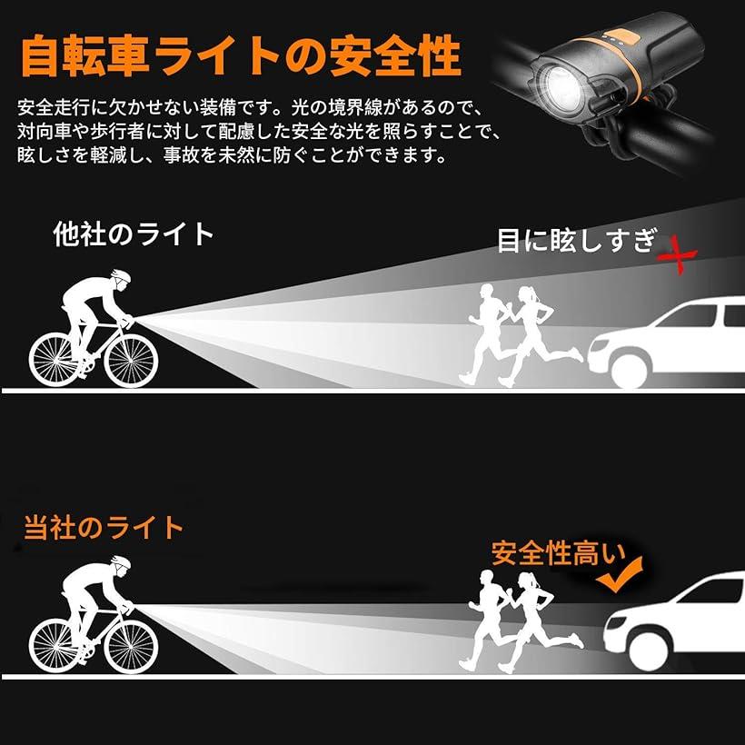 楽天市場 自転車 ライト 自転車ledライト Usb充電式 Ipx5防水 取り付け ロードバイク フロント 高輝度 自転車用ヘッドライト 6モード搭載 懐中電灯兼用 夜間乗り 夜間散歩 物探し 防災対策 地震対策 登山 夜釣り 日本語説明書付き Reapri