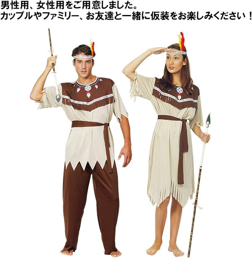 楽天市場 インディアン 民族 衣装 原始人 風 変身 コスプレ セット メンズ F Reapri