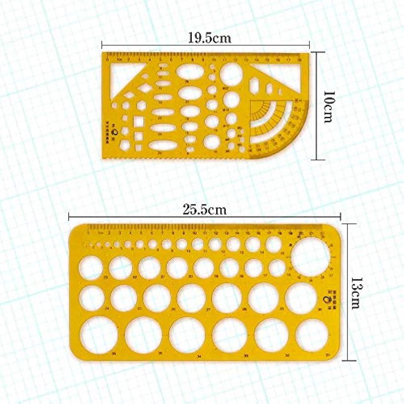 楽天市場 測定 テンプレート 定規 建築 図面 製図 作成 5点セット Reapri