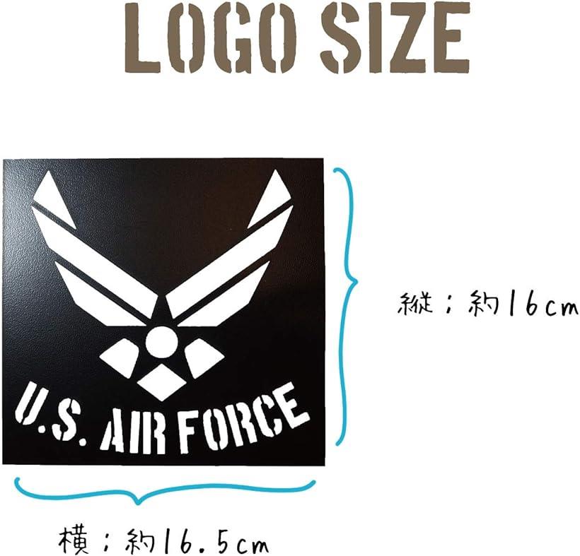 楽天市場 アメリカ軍エンブレムロゴステンシルシート Us 6set Sslogo 黒 Reapri