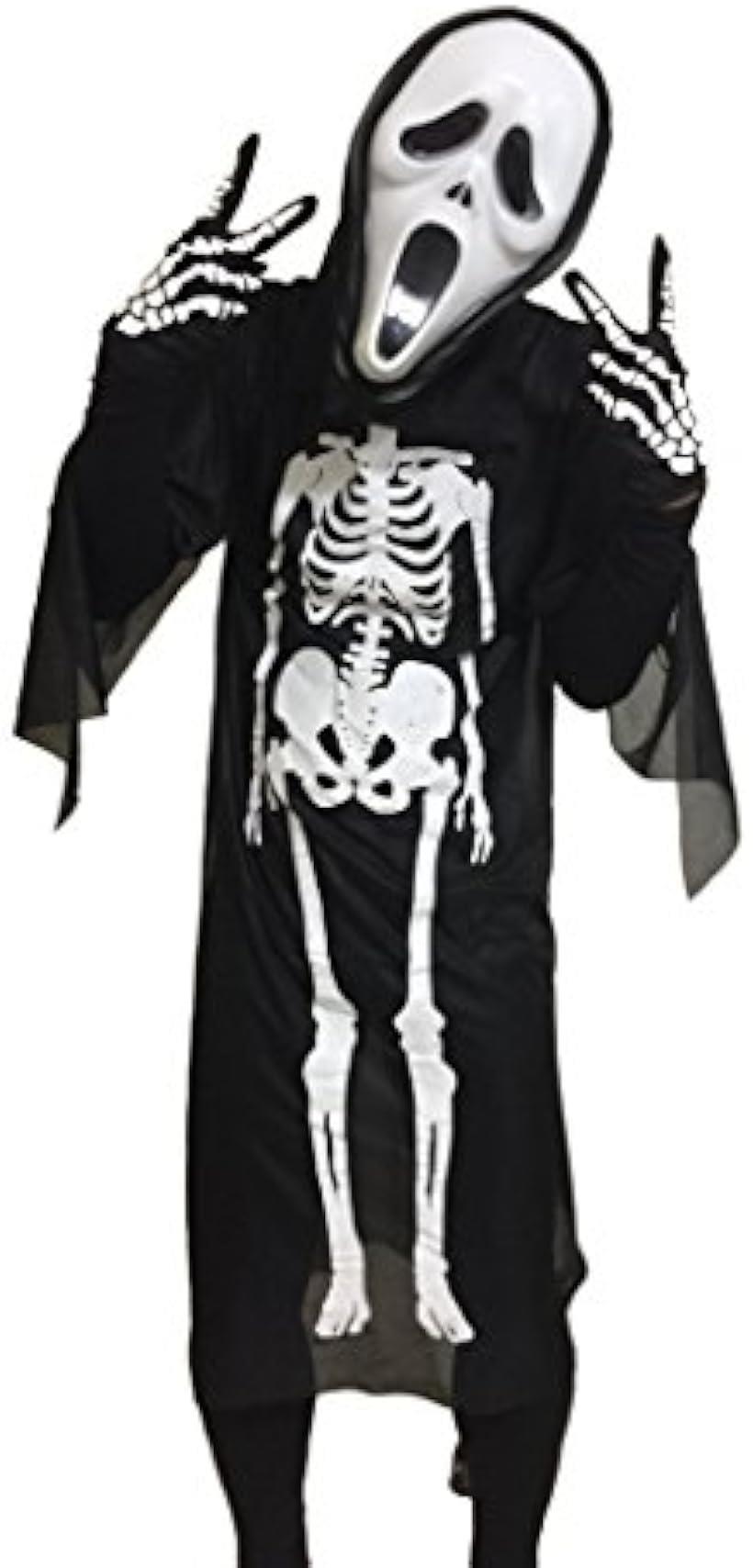 楽天市場 戦慄のハロウィン スクリーム 死神 4点セット ホラーマスク 衣装 手袋 ベネチアンマスク コスチューム 男女共用 フリーサイズ S114 黒 フリーサイズ Reapri