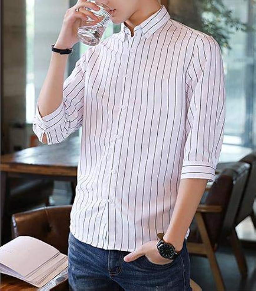 楽天市場 七分丈 シャツ メンズ 7分袖 七分袖 7部丈 Tシャツ スリーブ 袖あり そであり ユッタリ ワイドカラー プリント ポイント ボタン 派手 カジュアルシャツ 柄シャツ ハデ アロハ ドレスシャツ お兄系 ポケット ユルメ ホワイト M Reapri