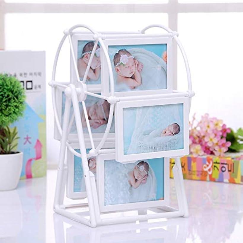 楽天市場 回転 フォト フレーム 観覧車 写真立て 360度 回る 12枚 収納 ベビー メモリアル ギフト 卒園式 シンプル 5インチ Reapri