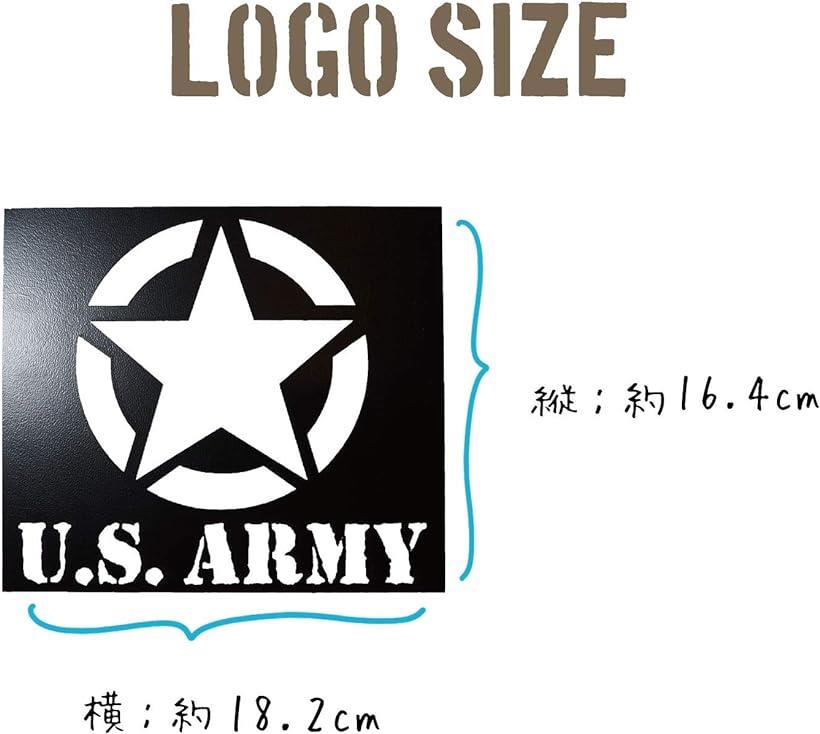 楽天市場 アメリカ軍エンブレムロゴステンシルシート Us 3set Type2 Sslogo 黒 Reapri