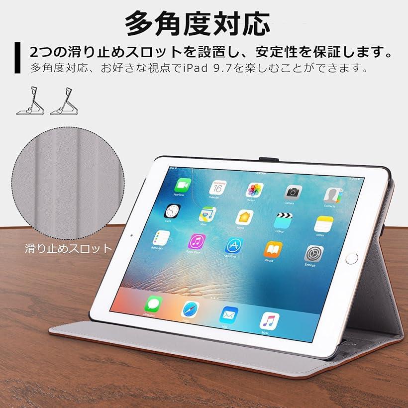 楽天市場 Benazcap Ipad 9 7 ケース ペンシル収納 オートスリープ機能 ポケット付き 手帳型 第6 5世代ipad Air2 Air対応 ブラウン Pu ブラウン Reapri