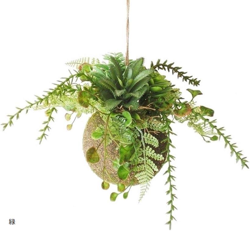 楽天市場 多肉植物 フェイク 苔玉 麻ひも 付き 観葉植物 フェイクグリーン 造花 吊り 人工観葉植物 サボテン インテリア おしゃれ 雑貨 ハンギング ギフト モス 緑 Reapri