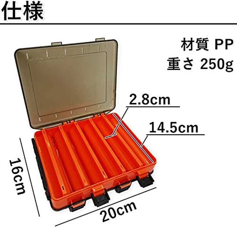 楽天市場 タックルボックス 釣具 収納 ケース 釣り 両面収納可能 リバーシブル 2個セット Reapri