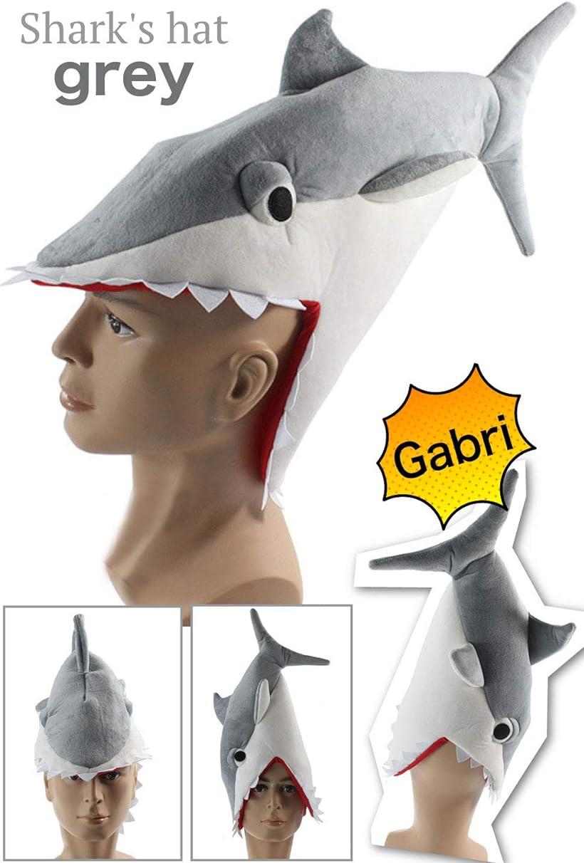 楽天市場 サメ 被り物 帽子 おもしろ グッズ イベント 余興 宴会 かぶりもの 仮装 タトゥー付 レッド Reapri