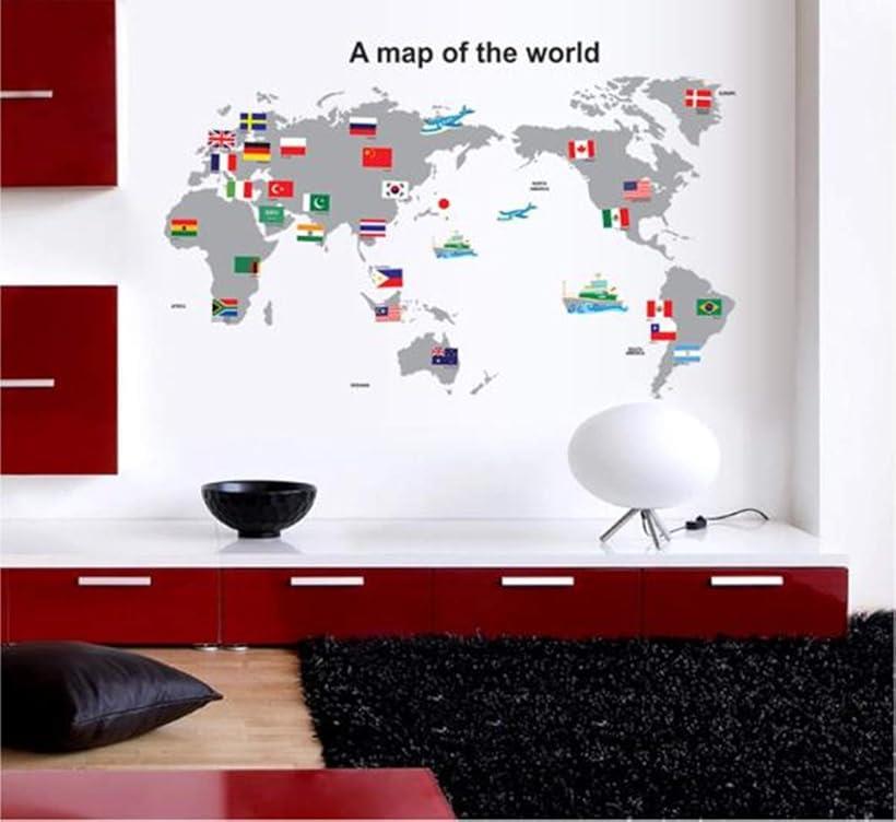楽天市場 ウォールステッカー 壁紙シール 貼るだけ 剥がせる インテリア 国旗 Reapri