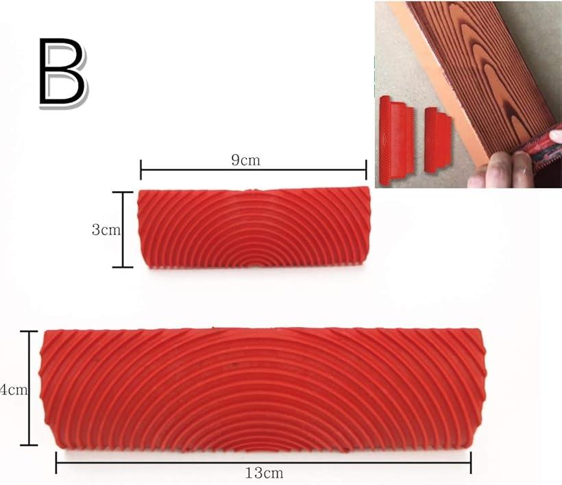 楽天市場 塗装 木目 ウッドグレイニング 木目調ゴム塗装 塗装ツール 2個セット A Reapri