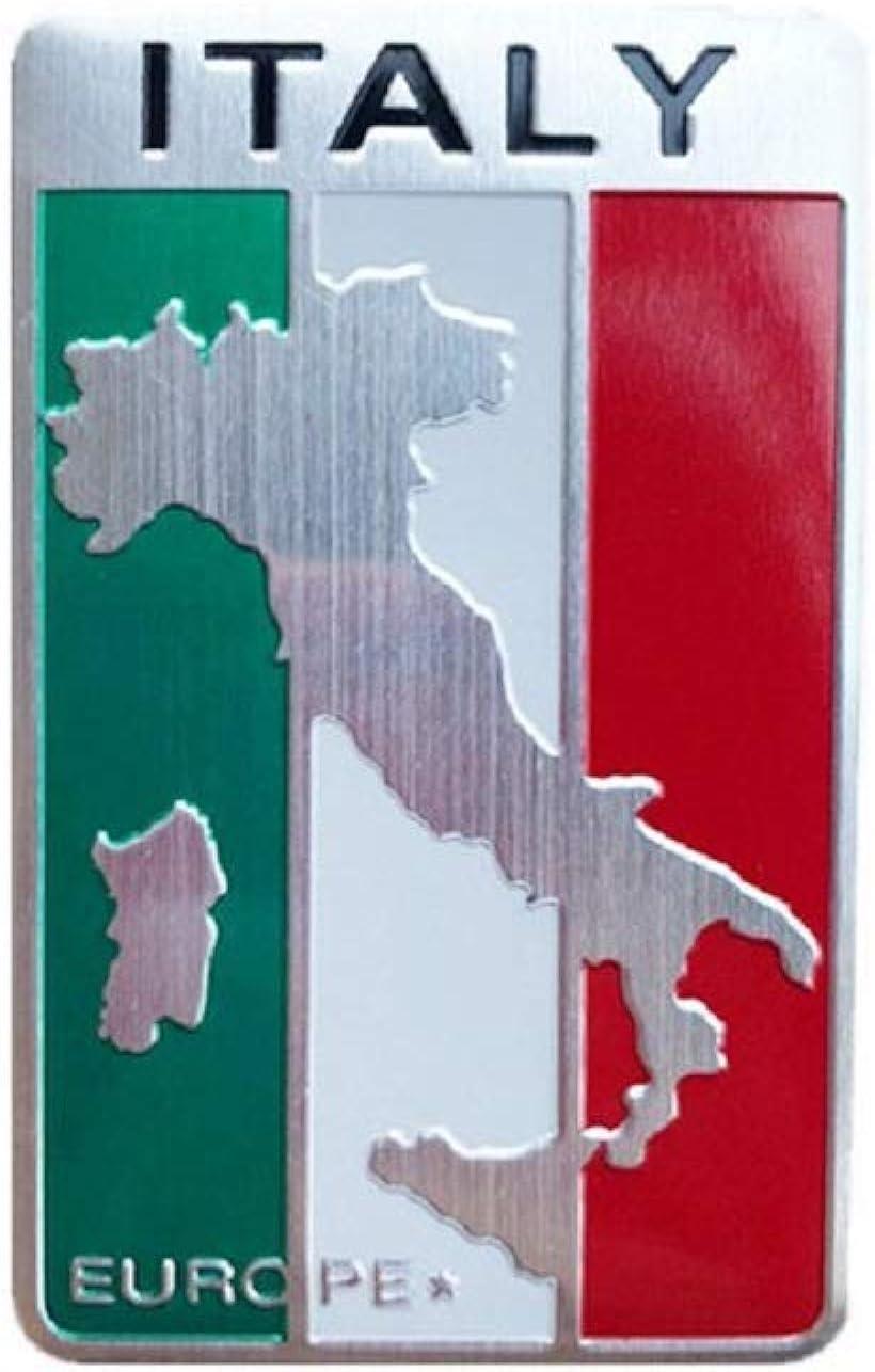 楽天市場 アルミプレート イタリア エンブレム ステッカー 国旗 車 装飾 デコレーション フラッグ 防水 ４種類セット Reapri