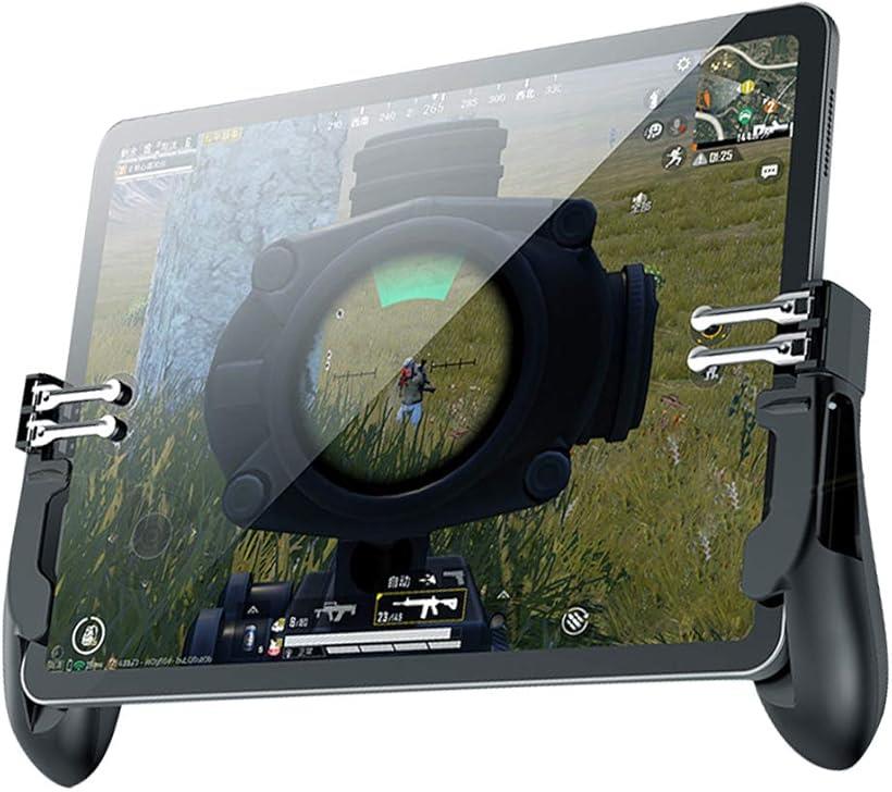 楽天市場 Elt Hobby 最新タイプ タブレットコントローラー ゲームパッド 6本指 引き金式 高速射撃ボタン Ipad対応 荒野行動 Pubg Cod コールオブデューティ Mobileコントローラー 高感度 高精度 エイムアシスト 人間工学設計 Reapri