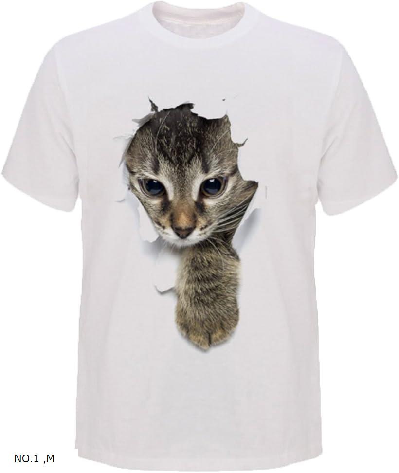 楽天市場 Tシャツ 猫 おもしろ トリックアート カジュアル シンプル ブラックネコ No 1 M Reapri