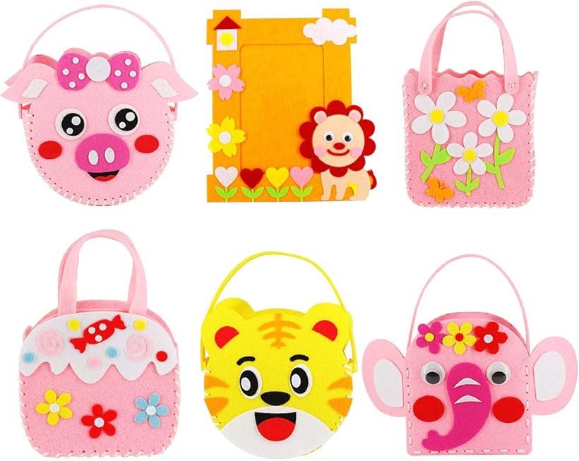 Gree S 手作り裁縫キット 子供手芸用品 縫製手芸 ハンドメイド フェルト素材 ガイド穴付き かわいい ハンドバッグ Marcsdesign Com
