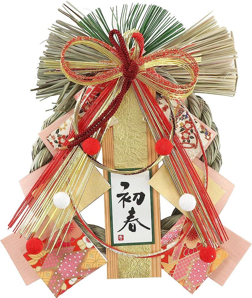 選べる ８種 しめ縄 正月飾り リース 干支 迎春飾り G4805 28x24cm Mdm 95 以上節約