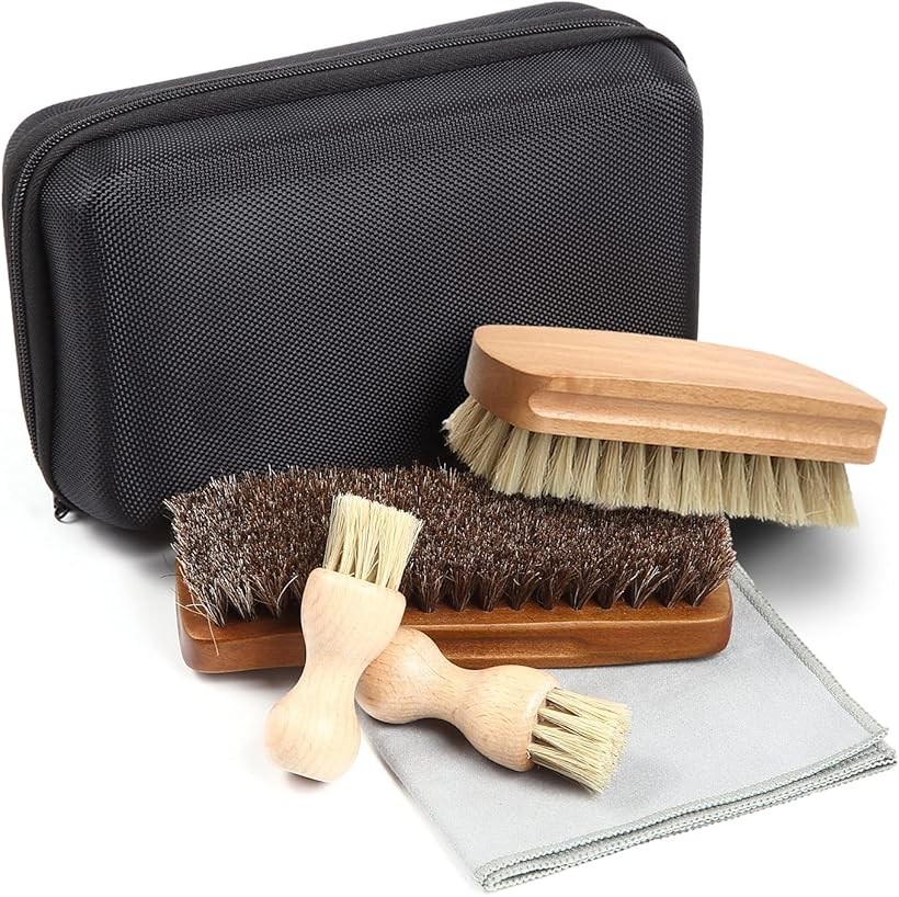 楽天市場】【楽天ランキング1位入賞】靴磨き ブラシ セット 馬毛ブラシ