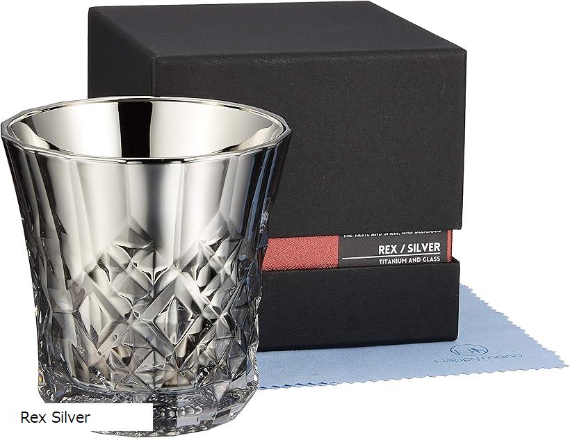 ロックグラス チタンミラー 日本製 ウィスキー ワイン 焼酎 ハイボール お酒がまろやかに クロス付 Silver Rex (Rex)｜スピード発送　Reapri（リアプリ）