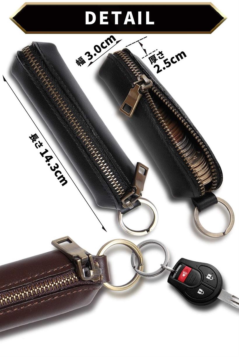 楽天市場 小銭入れ メンズ 革 本革 レザー 小さい ちいさい 人気 ブランド コンパクト ミニ コインケース コインホルダー ブラック Reapri