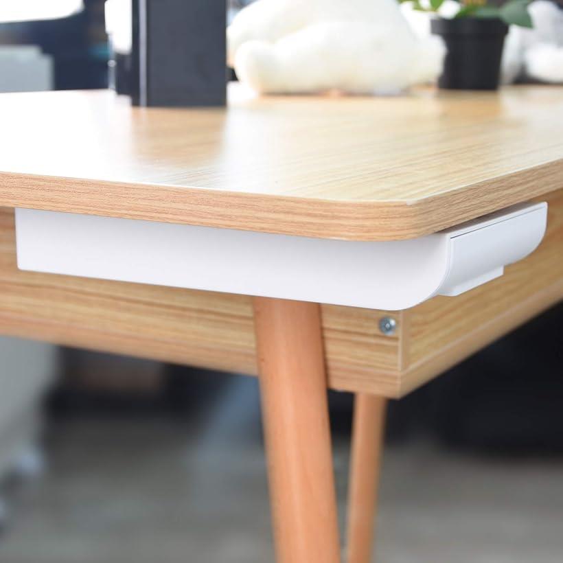 楽天市場 机下収納 デスク下 粘着式 後付け 収納ボックス 収納ケース 隠し収納 引き出し式 小物入れ デッドスペース活用 ホワイト 2個セット Mdm 2点 Reapri