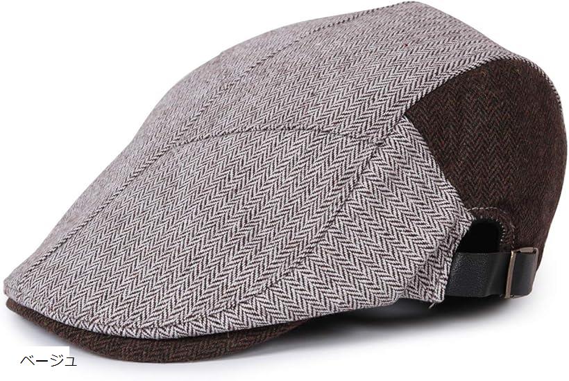楽天市場 ハンチング 帽子 メンズ 秋冬 56 61cm サイズ調節 厚め カジュアル ボーダー キャップ アウトドア ゴルフ 旅行kurtmash ベージュ 56 0 61 0 Cm Reapri