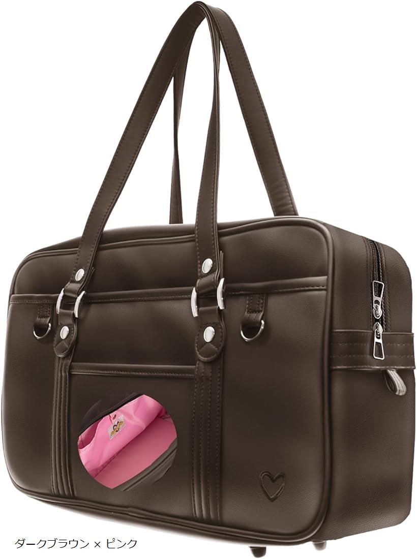 楽天市場】キューティパイ スクバ スクールバッグ 茶色 合皮 高耐久