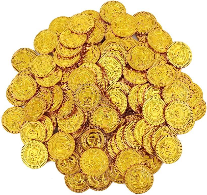 金貨 100枚 アンティーク 雑貨 おもしろ雑貨 コイン カジノ 宝箱 ゴールド お金 おもちゃ 古銭 海賊( 金貨100枚)  スピード発送 Reapri（リアプリ）