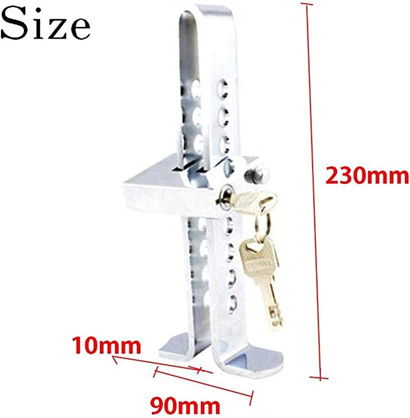 楽天市場 9穴 車の盗難防止装置 ブレーキロック クラッチロック ステンレス製合鍵3個付属車無断起動防止 Reapri