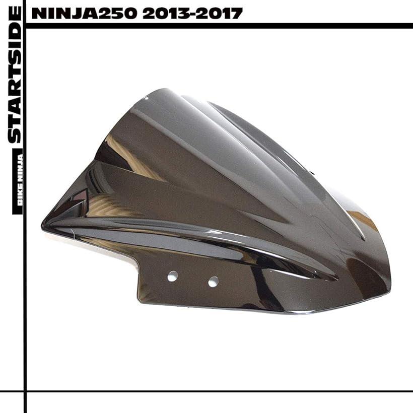 kawasaki カワサキ ninja ニンジャ スモーク スクリーン ダブルバブル Ninja250用 黒 ブラック 結婚祝い