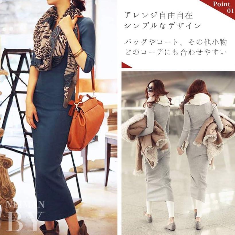 楽天市場 きれいめ タイトワンピース Vネック ミモレ 丈 無地 ニット リブ ニットワンピース 長袖 紺 C162 Nvxl ネイビー Xl Reapri