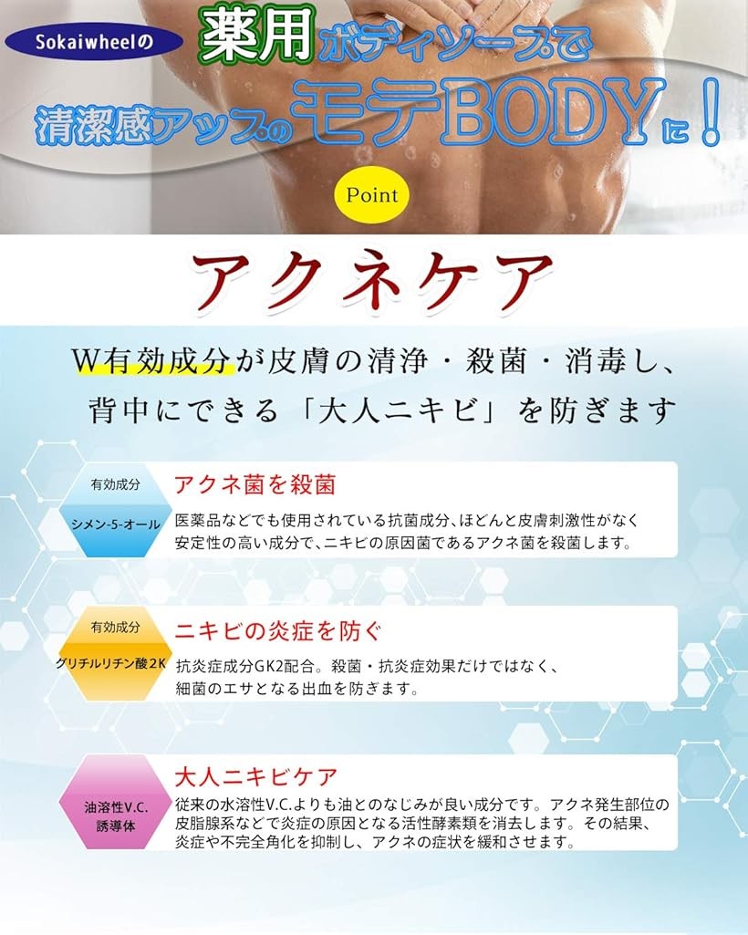 楽天市場 デリケートゾーンソープ メンズ 陰部 かゆみ 殺菌成分配合 全身対応 体臭 お尻ニキビ 敏感肌 レディース 医薬部外品300ml Reapri