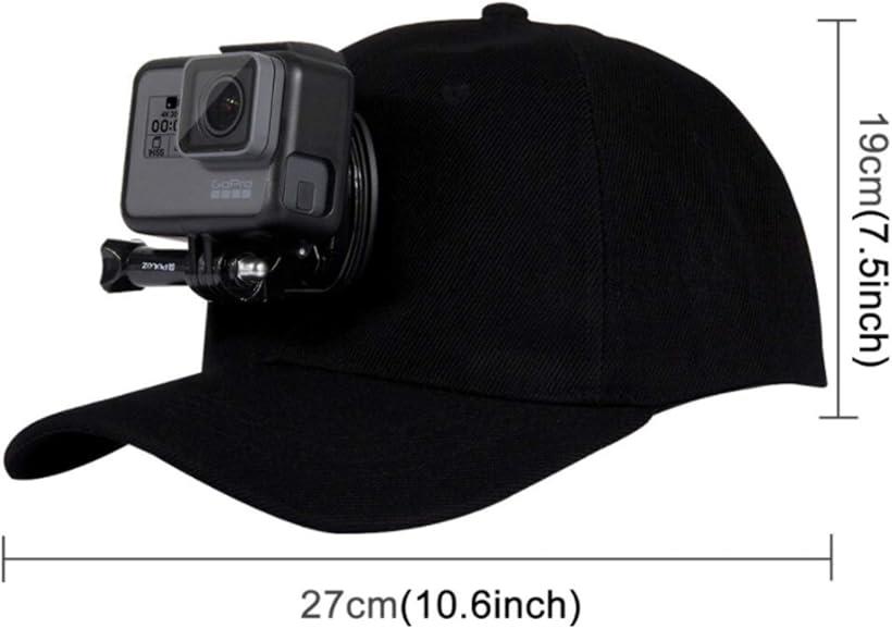 Gopro キャメラ マウント 帽子 手カメラ 添え物 かぶり笠 旅 山登り ワンダーフォーゲル 絵撮る に ニグロ 黒色 Hotjobsafrica Org