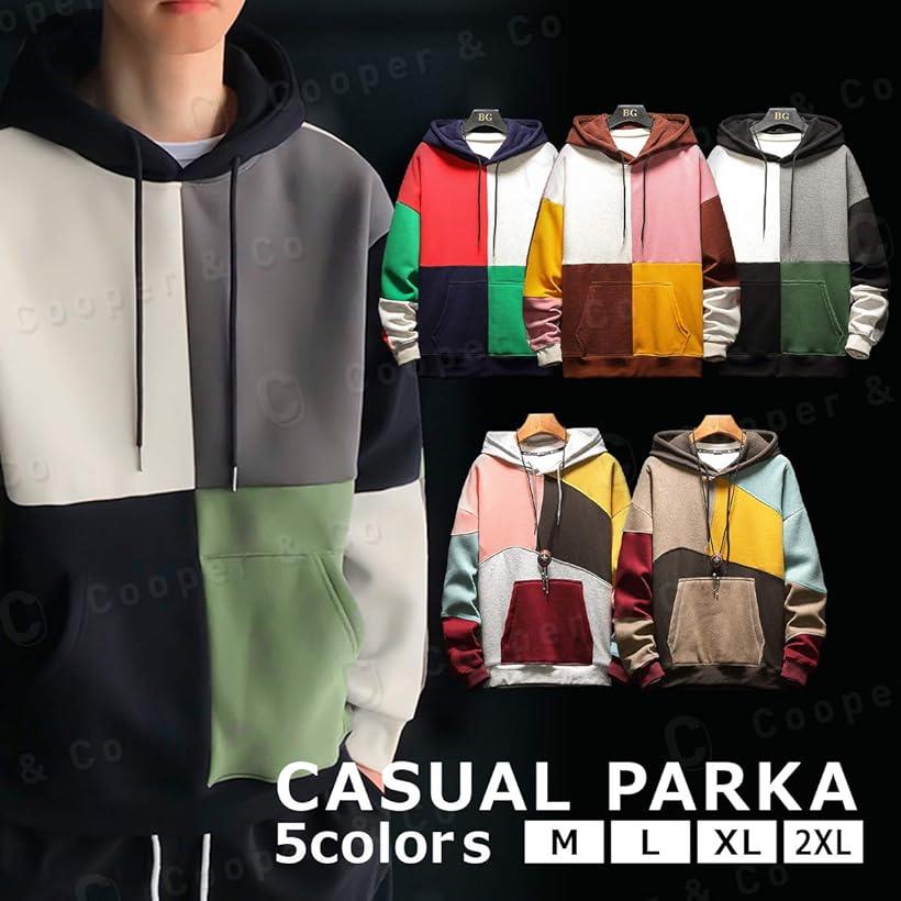 クーパーアンドコー ビックシルエット デザインパーカー フード付き ポケット お洒落 トップス ホワイト Xl Barriosurbanos Com Ar
