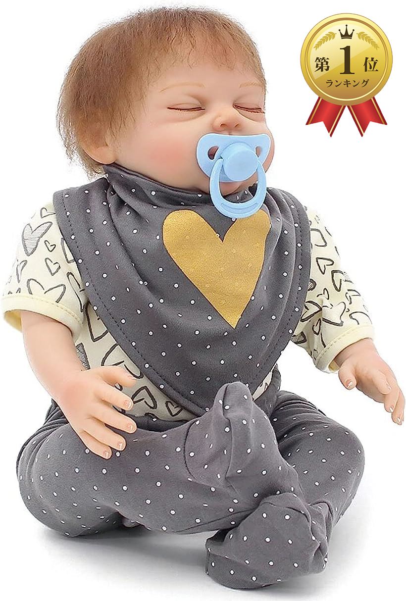 超格安価格 Morytrade リボーン ドール 人形 赤ちゃん ベビー 乳児 新生児 リアル 45cm 1 3kg グレー Fucoa Cl