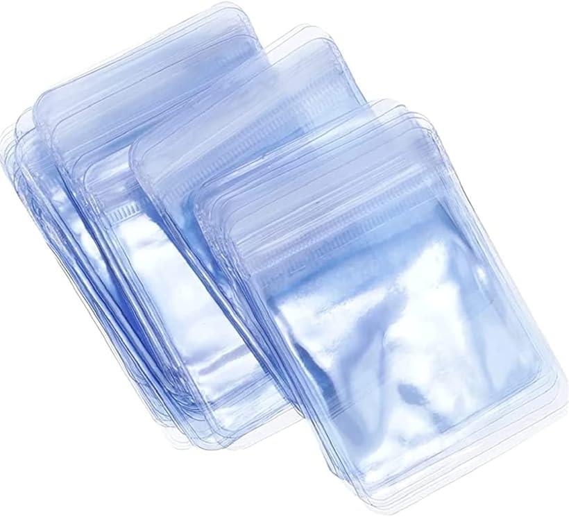 【楽天市場】チャック付ポリ袋 ジュエリー袋 PVC パッキング ビニール 透明 包装袋 ラッピングポーチ 50個 15 x cm AedoE ...
