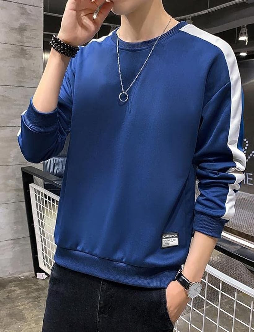 アウトレット エンプティオ クルーネック カットソー ストリート系 長袖 トレーナー メンズ 丸首 ネイビー ネイビーブルー S Www Docebaunilha Com Br