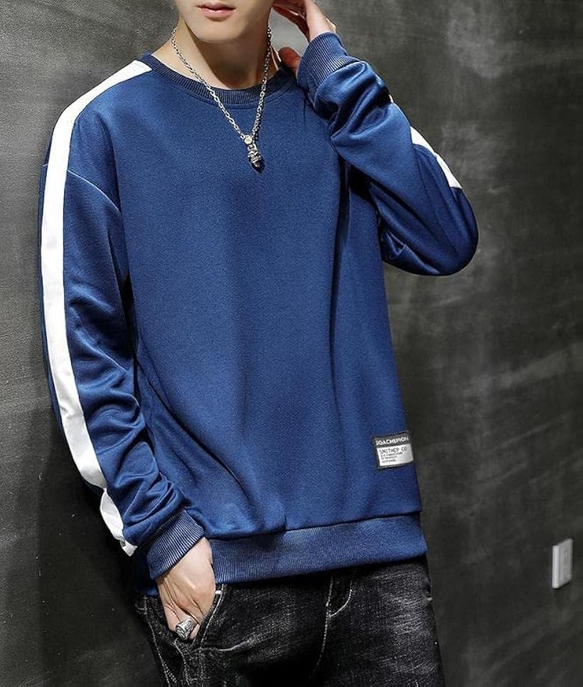 アウトレット エンプティオ クルーネック カットソー ストリート系 長袖 トレーナー メンズ 丸首 ネイビー ネイビーブルー S Www Docebaunilha Com Br