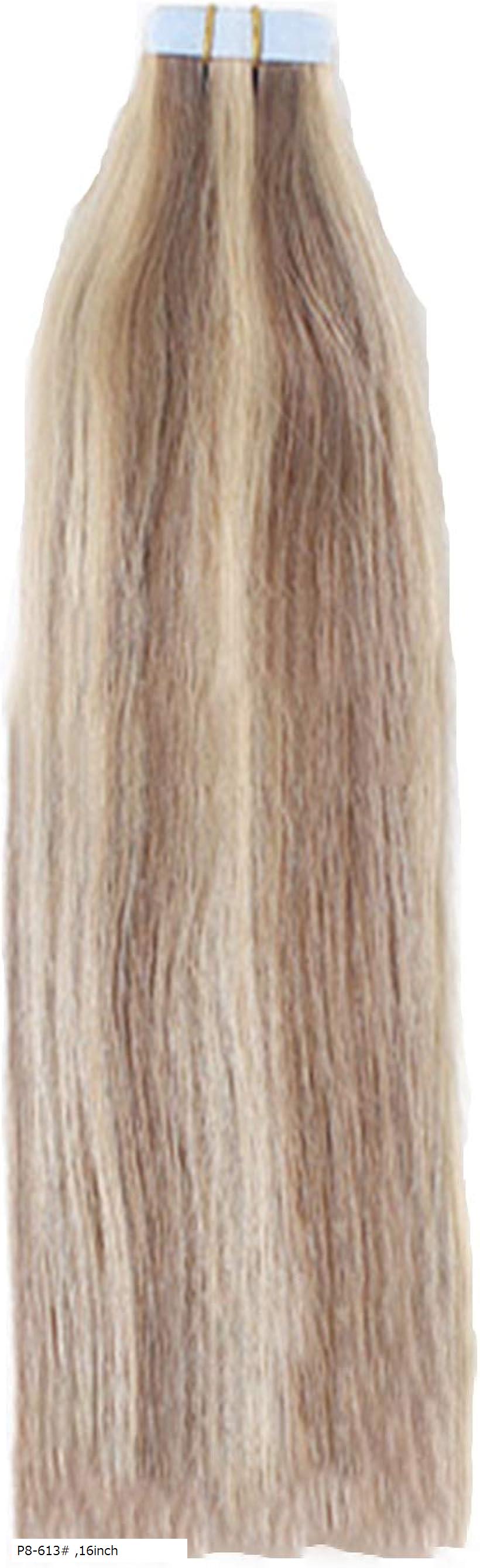楽天市場】シールエクステ 人毛 ロング [ アッシュ ブロンド S-613