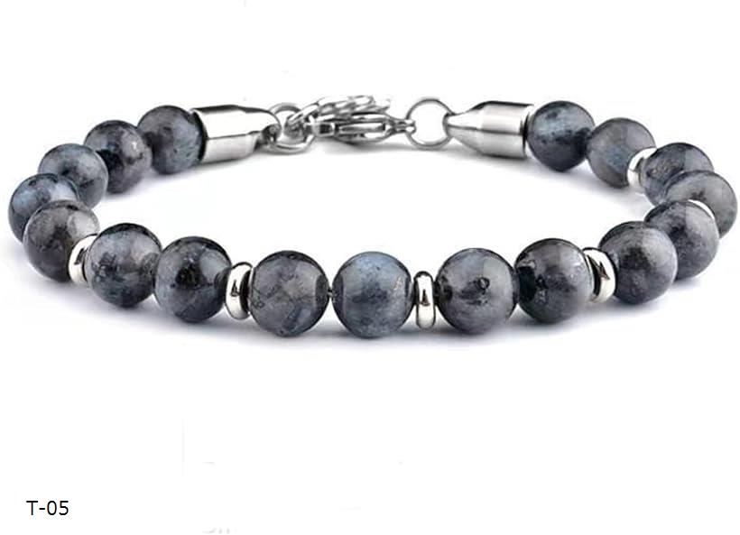 メンズブレスレット レディースブレスレット 8MM(T-05)