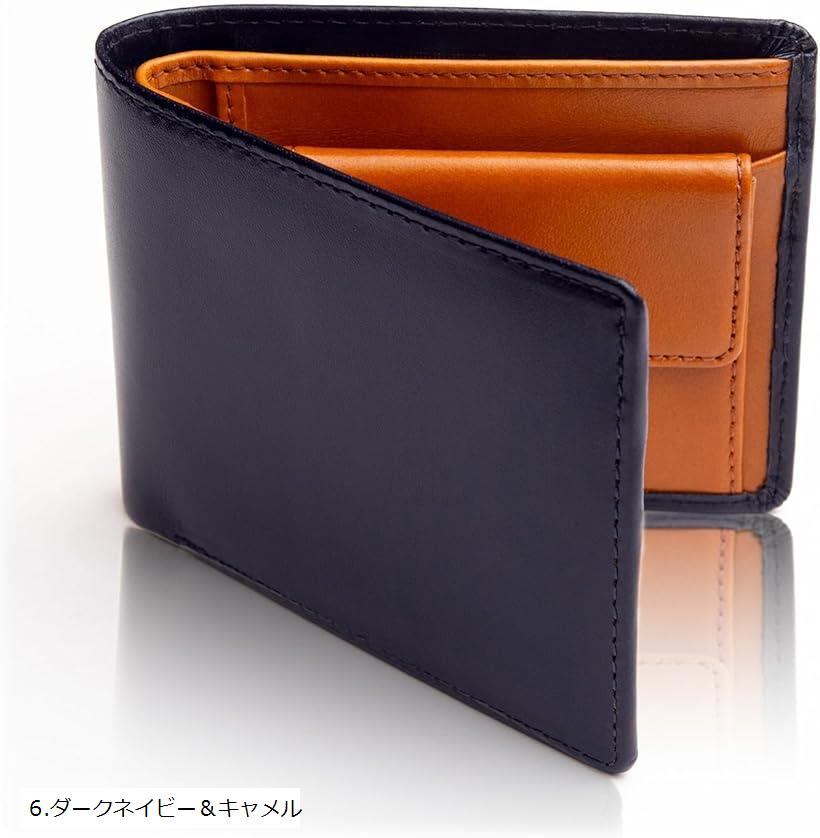 楽天市場】財布 メンズ 2つ折り 二つ折り イタリアンレザー 二つ折り