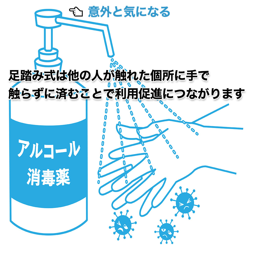 代引き手数料無料 足踏み式消毒液スタンドw 人気ブランドを Www Autospuertomontt Cl