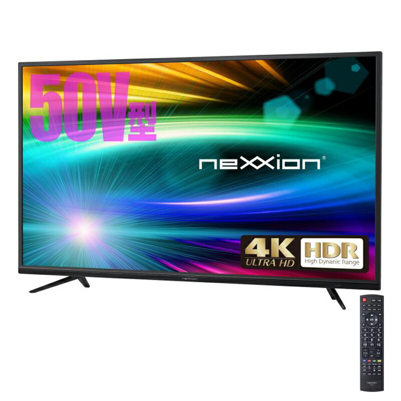 楽天市場 Hdr対応 Nexxion 50v型 Hdr対応4k液晶テレビ Ft K5030b ｙｏｕｒ ｓｈｏｐ 楽天市場店