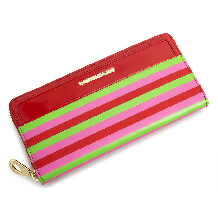 楽天市場】カステルバジャック 財布 長財布 ラウンドファスナー 赤