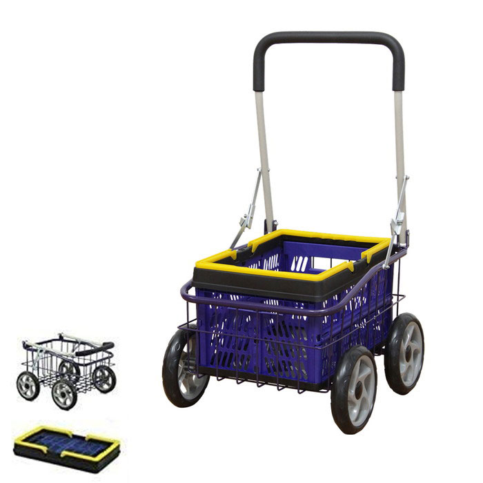 オリコン付 お出かけカート 折りたたみカート シルバーカー オリコンカート 買い物カート 手押し車 老人車 老人カート お散歩カート お出掛けカート ショッピングカート お出掛け 散歩 大容量(代引不可)【送料無料】