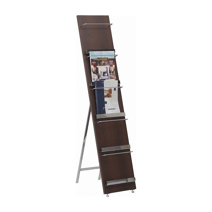 ウッドマガジンラック デコール W300×D500×H1400mm PB(PVC) スチール おしゃれ(代引不可)【送料無料】 10,703円