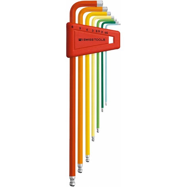 PB SWISS TOOLS ピービースイス 212LH-6RB ボール付ロング六角レンチセット(パックナシ)(代引不可)【送料無料】