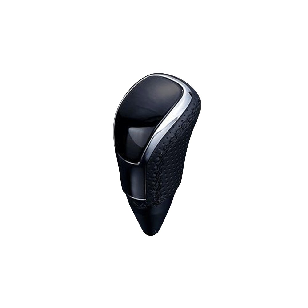 (黒木目×ブラックユーロステッチ) Vタイプロングタイプ シフトノブ ランドクルーザー 200系 前期 FEGGARI STV101EBKL-021