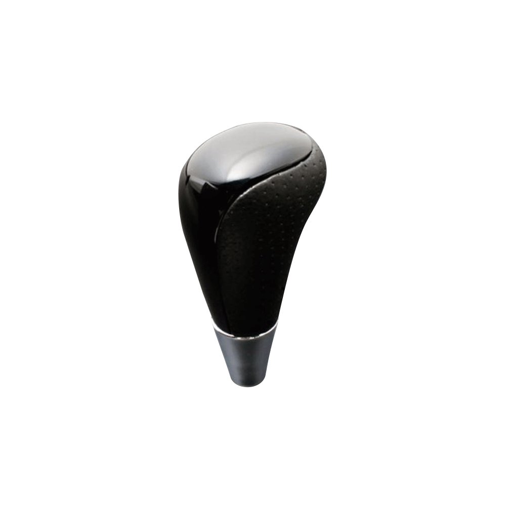 (ピアノブラック×パンチングレザー) ロングタイプ シフトノブ ジムニー JB23系 FEGGARI SLT23C-034-032