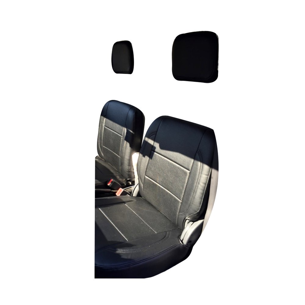 (ブラックレザー) Azur 機能性シートカバー フロント用 運転席助手席セット アクティトラック HA6 / HA7 H13/02-H21/12