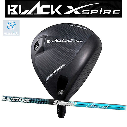 On The Screw Black Xspire Driver オンザスクリュー ブラック エクスパイアー ドライバー 可変式スリーブ Dogatti Generation BERYL シャフト グリップ ツアーベルベットラバー(M60) 専用ヘッドカバー付き Muziik ムジーク ドライバー 【ゴルフ】